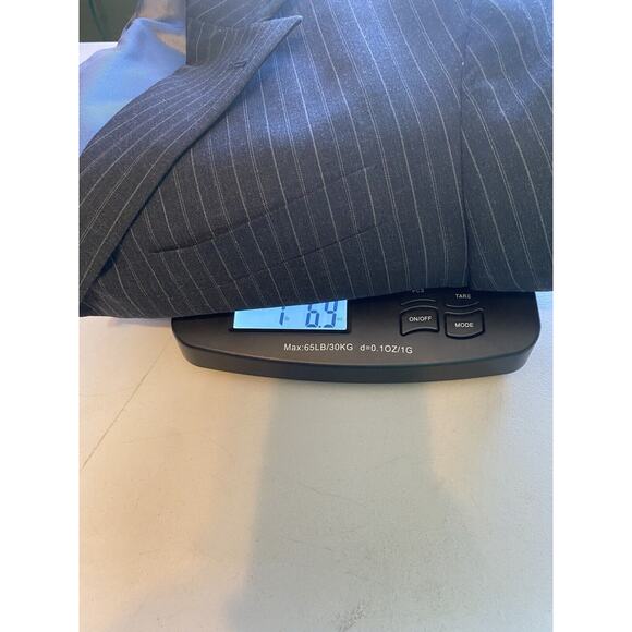 Oscar De La Renta Mens 38R Blazer Sportscoat Gray Wool Jacket Business Office - Picture 13 of 14